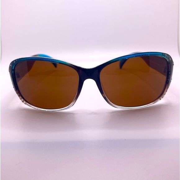 Foster Grant Polarized Brown to Blue Ombré with Rhinestones accents - Picture 2 of 11